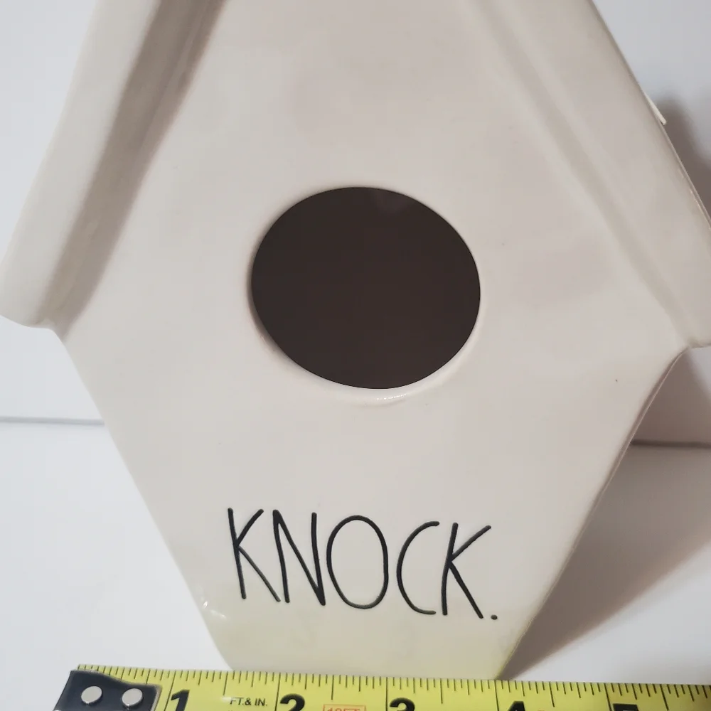 1, New Rae Dunn KNOCK birdhouse - Picture 2 of 13
